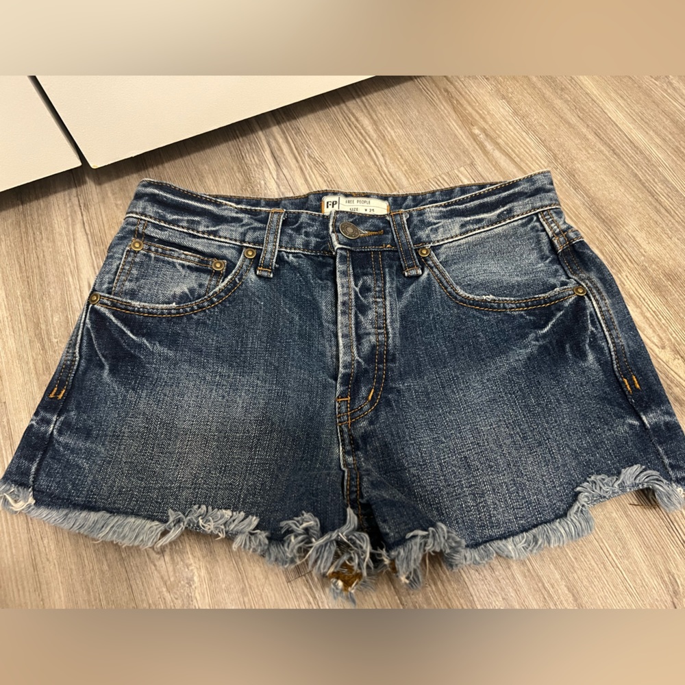 Like New Free People Denium  Shorts